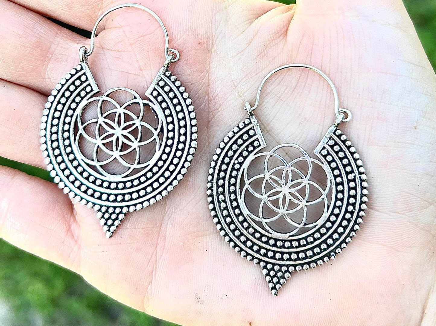 Small Seed Of Life Sacred Geometry Earrings