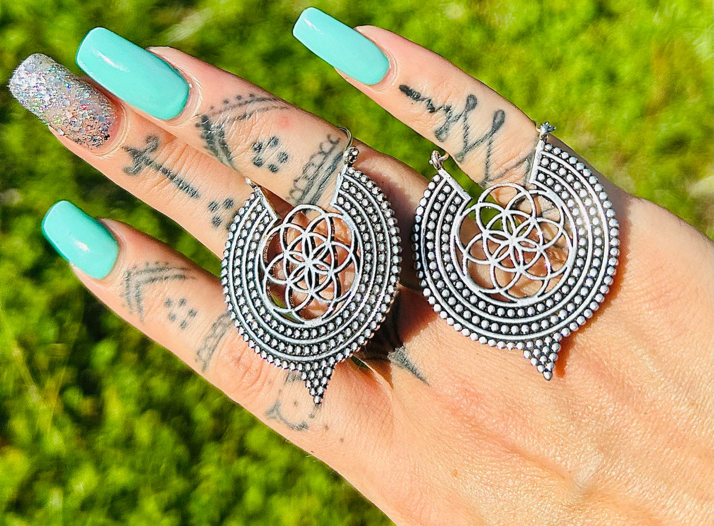 Small Seed Of Life Sacred Geometry Earrings